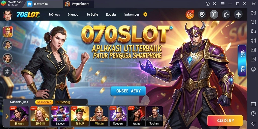 Tangkapan layar dari aplikasi 070SLOT yang menunjukkan fitur pengelolaan utilitas