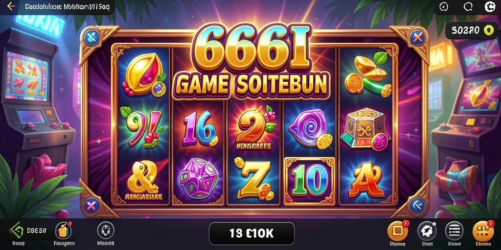 Tampilan gameplay Slot menegangkan di aplikasi 666I.
