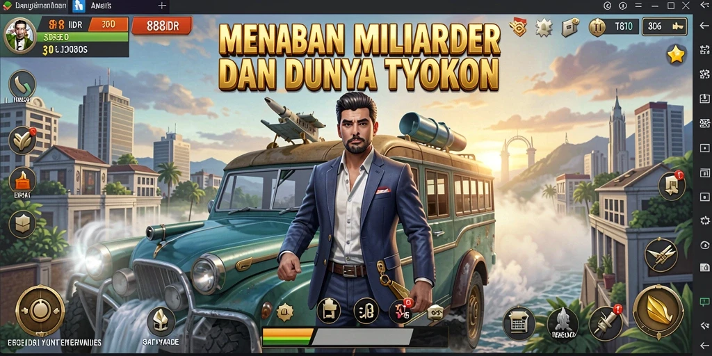 Tampilan gameplay yang menarik dari 888IDR dalam membangun kerajaan bisnis.