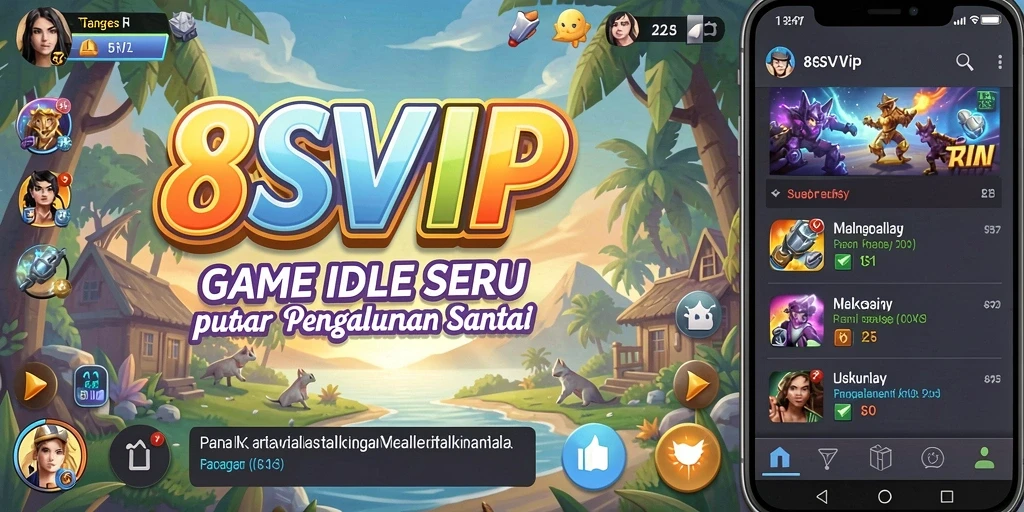 Screenshot gameplay 8SVIP menampilkan karakter yang mengumpulkan sumber daya.