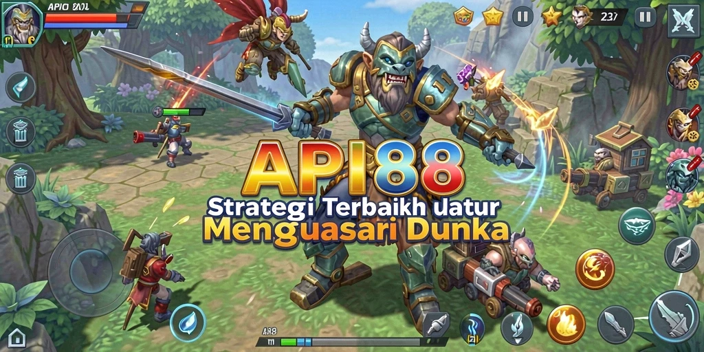 Screenshot gameplay API88 menampilkan aksi strategi yang intens.