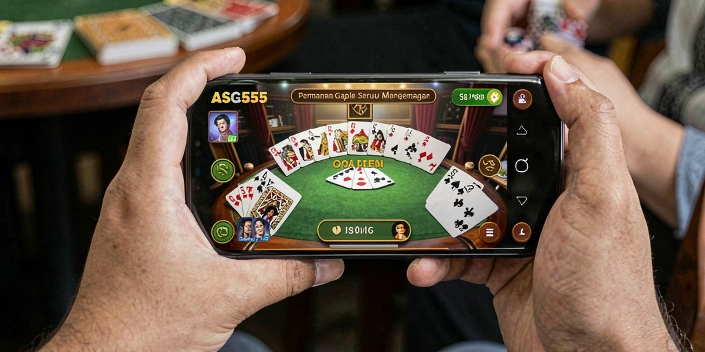 Tampilan gameplay Gaple yang seru dan interaktif di ASG55.