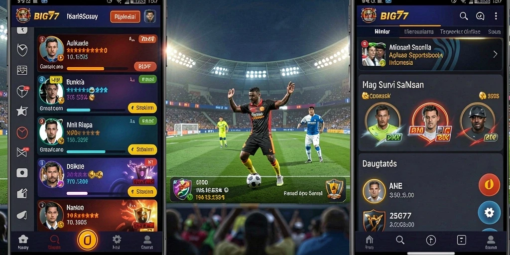 Screenshot utama BIG77 menampilkan gameplay Sportsbook yang seru.