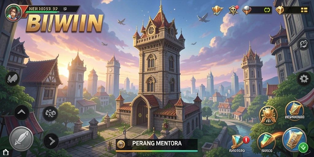 Tampilan gameplay BIWIN yang seru dan menegangkan dalam Tower Defense.