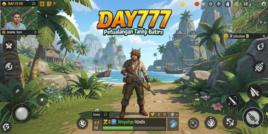 Tampilan gameplay Open World yang menakjubkan dalam DAY777.