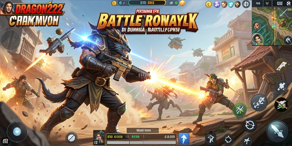Screenshot gameplay menampilkan aksi mendebarkan di DRAGON222.