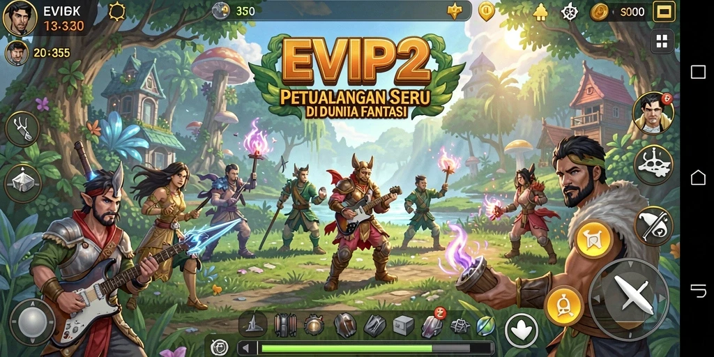 Tampilan gameplay seru dari EVIP2 dengan petualangan menantang.