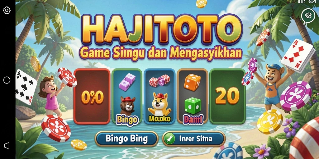 Tampilan gameplay seru dalam HAJITOTO Bingo.