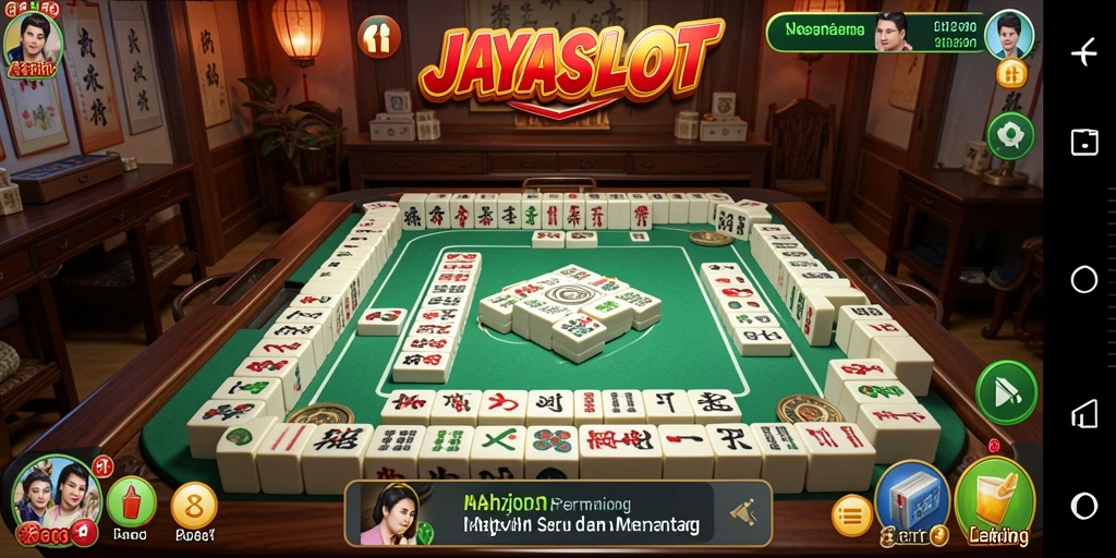 Tangkapan layar JAYASLOT menunjukkan gameplay Mahjong yang menarik dan penuh strategi.