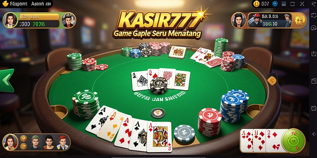 Gameplay menegangkan KASIR777 yang penuh strategi dalam permainan Gaple.