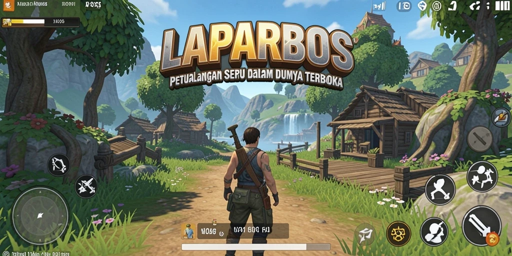 Screenshot gameplay Open World LAPARBOS dengan petualangan yang mendebarkan.