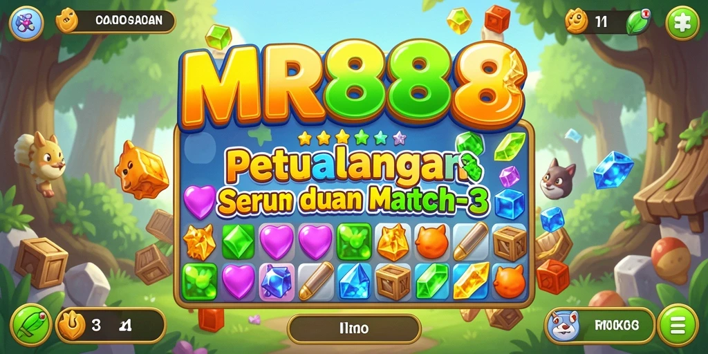 Tampilan gameplay seru dari MR888 yang menantang pencocokan objek.