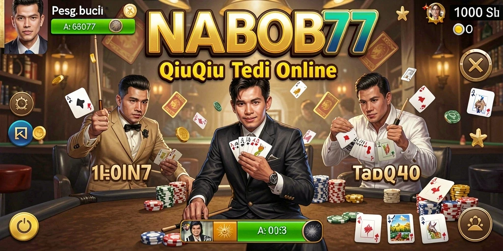 Tampilan gameplay QiuQiu di NABOB77 yang menarik.