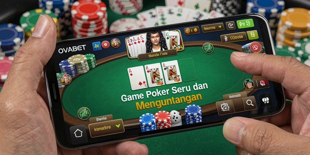 Screenshot gameplay menunjukkan aksi seru dalam permainan Poker.