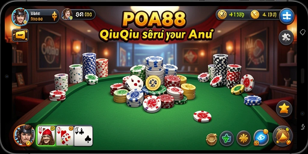 Tampilan gameplay QiuQiu yang menarik di POA88.