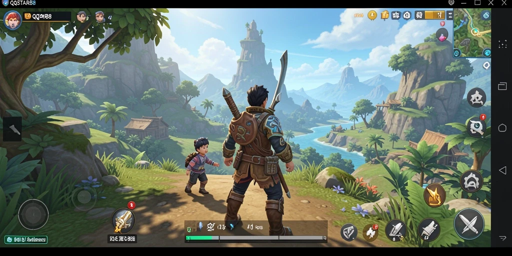 Screenshot menampilkan gameplay Open World yang menakjubkan dan mendalam.