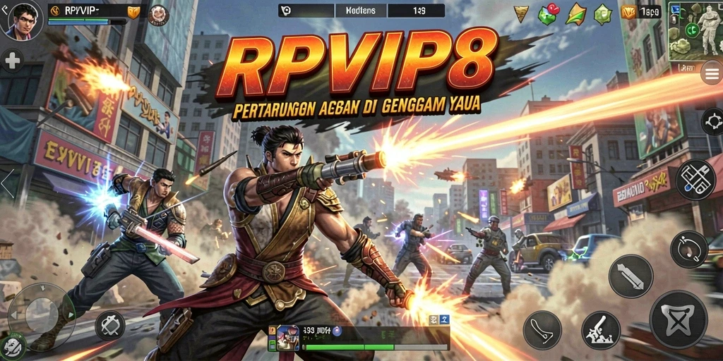 Tampilan gameplay RPVIP8 yang mendebarkan dan penuh aksi.