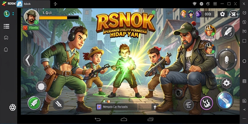 Tampilan utama RSNOK yang memudahkan navigasi aplikasi Utility.