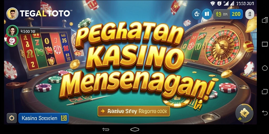Tampilan menarik dari gameplay Kasino TEGALTOTO yang mendebarkan.