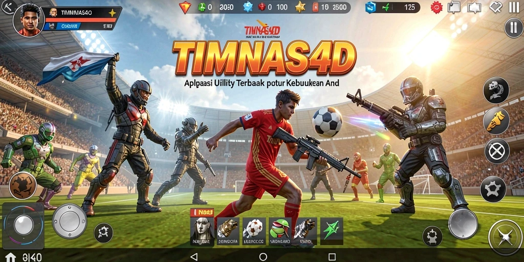 Tampilan antarmuka utama TIMNAS4D yang menarik dan fungsional.